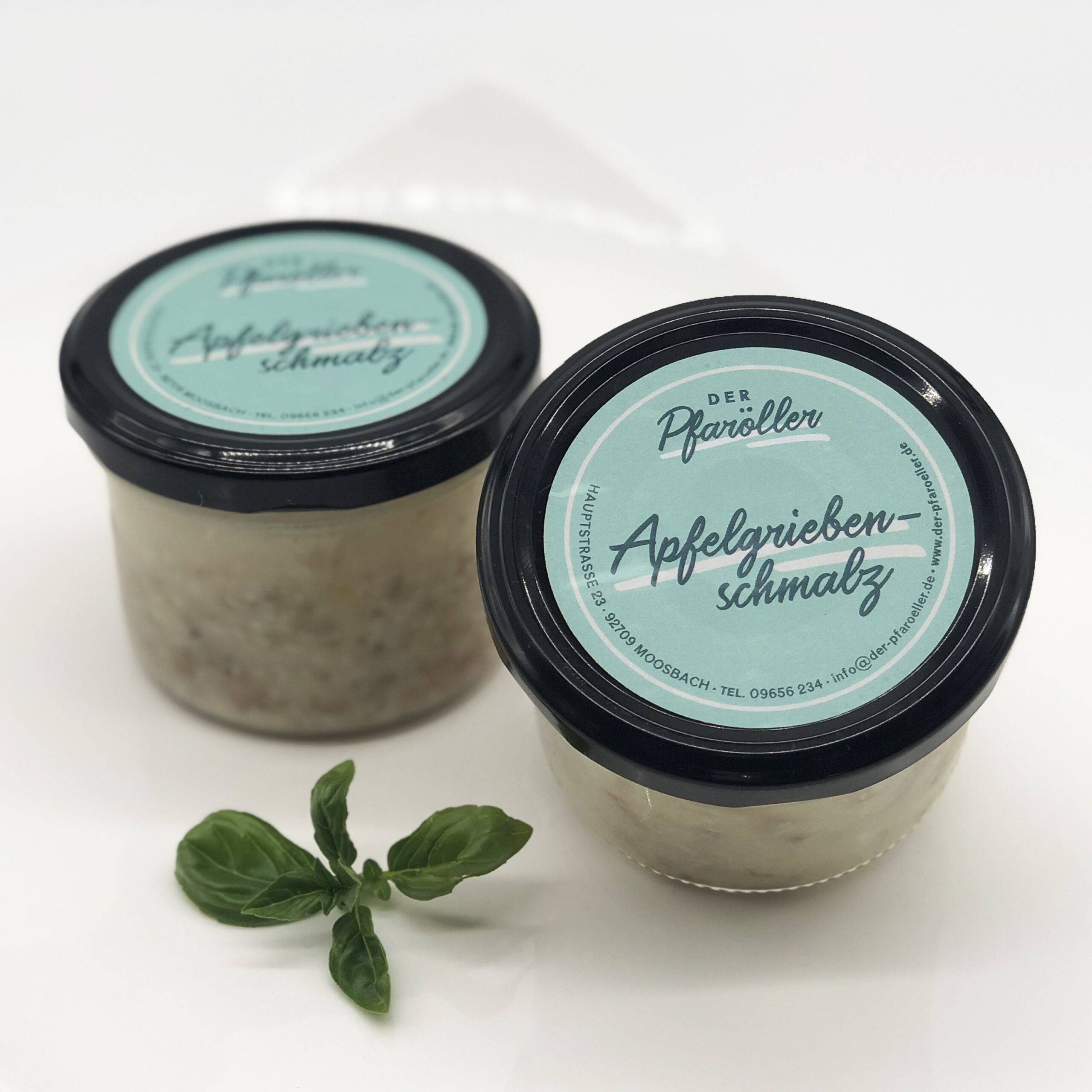 Apfelgriebenschmalz im Glas – Der Pfaröller