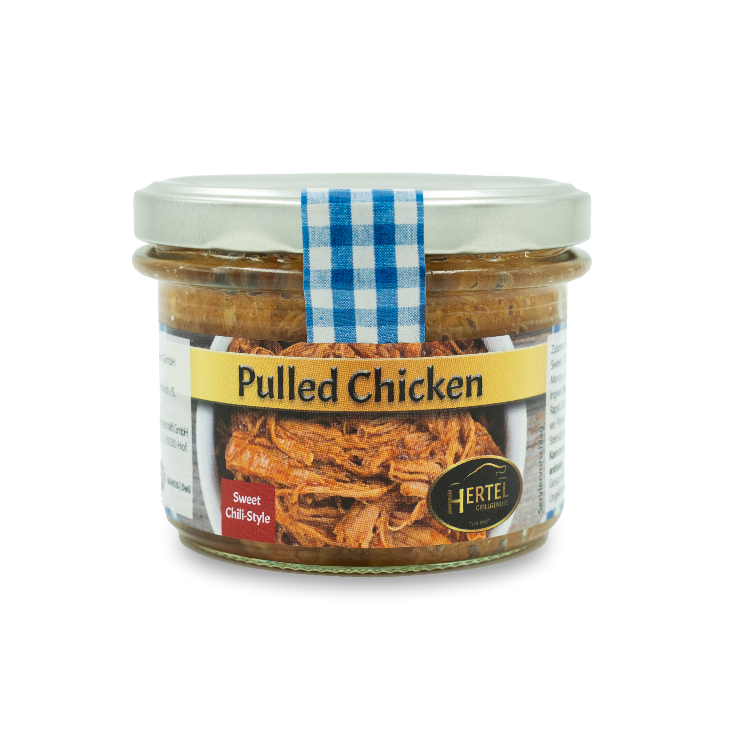 Pulled Chicken Sweet Chili Style (2 Gläser á 200 g)