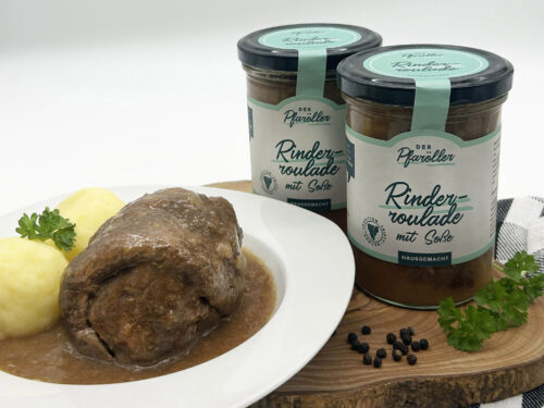 Rinderroulade mit Soße (2 Gläser)