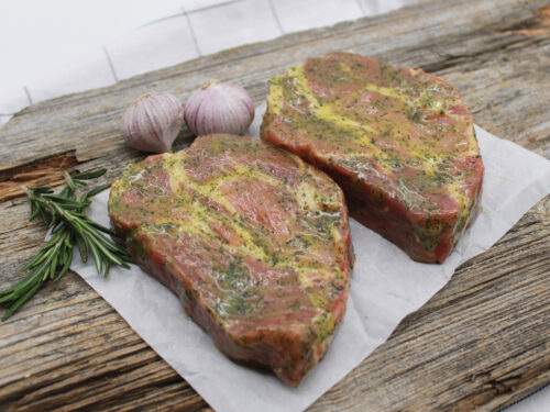 Schweinekamm Steak - Kräuter, mariniert