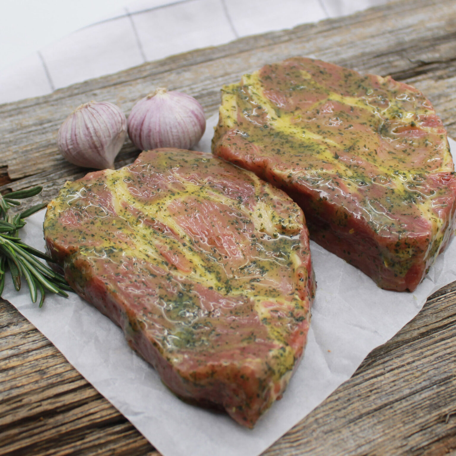 Schweinekamm Steak - Kräuter, mariniert