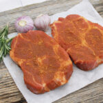 Schweinekamm Steak trocken gewürzt