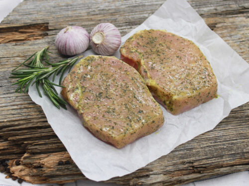 Schweinerücken Steak - Kräuter, mariniert