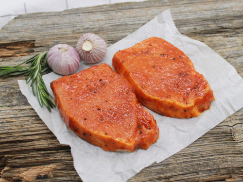 Schweinerücken Steaks - Texas, mariniert