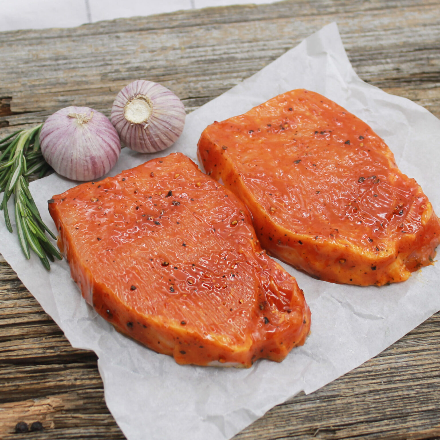 Schweinerücken Steaks - Texas, mariniert
